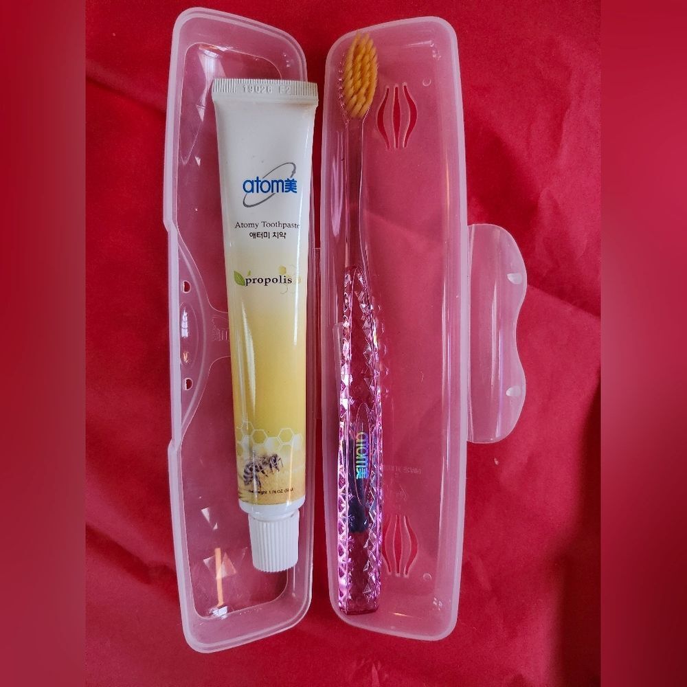 Atomy Propolis Travel Set Toothpaste, Toothbrush, Interdent Pick Made In Korea